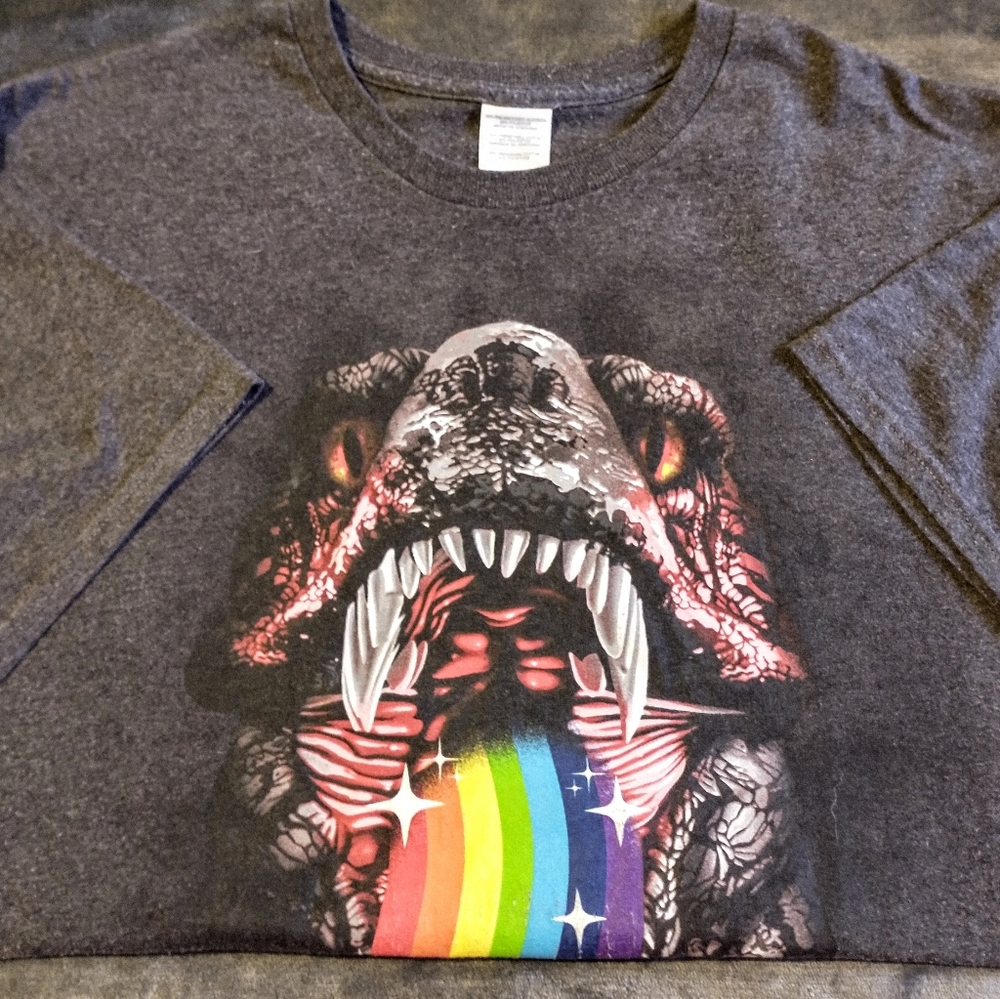 Rainbow dinosaur t-shirt